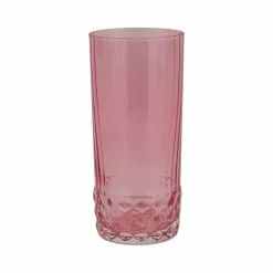 Viva By VIETRI Deco Pink Tall Tumbler