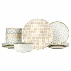 Viva By VIETRI Earth Assorted 12-Piece Place Setting