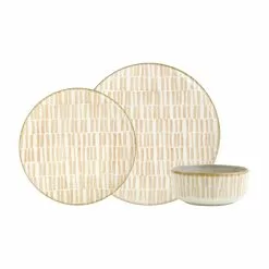 Viva By VIETRI Earth Bamboo 3-Piece Place Setting