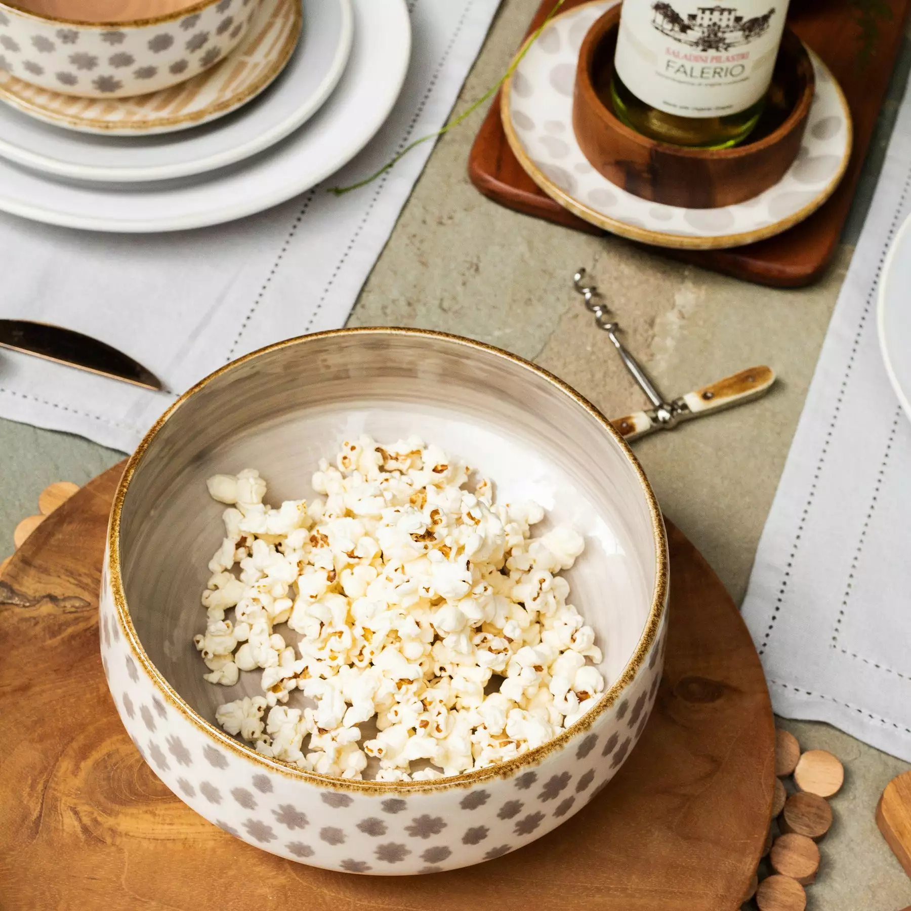 Viva By VIETRI Earth Flower Medium Shallow Bowl - Image 4