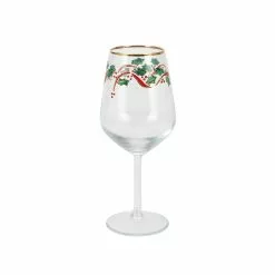 Viva By VIETRI Holly Wine Glass
