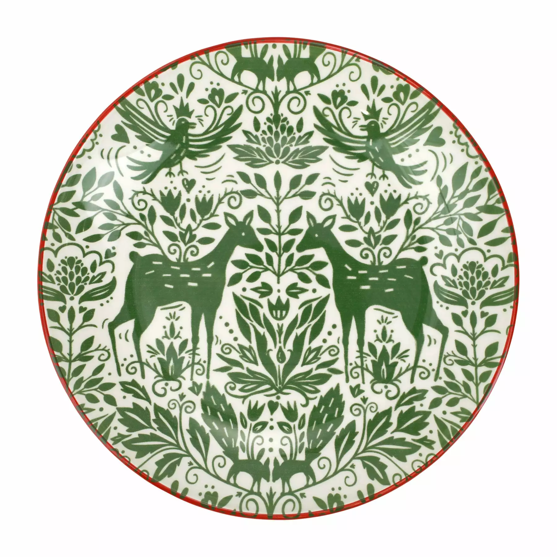 Viva By VIETRI Mistletoe Medium Serving Bowl