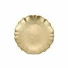 Viva By VIETRI Baroque Glass Gold Cocktail Plate