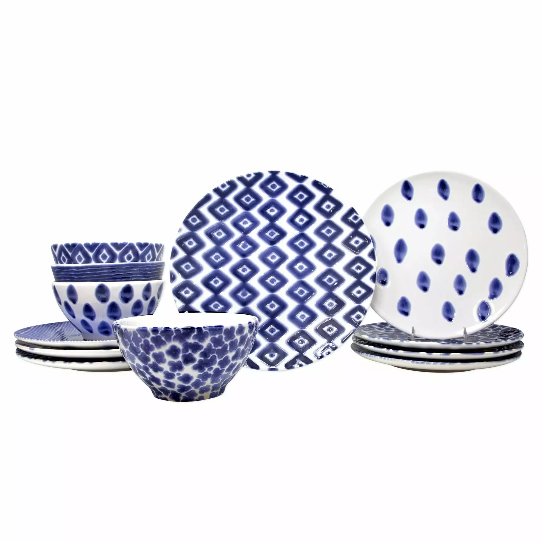 Viva By VIETRI Santorini Assorted 12-Piece Place Setting