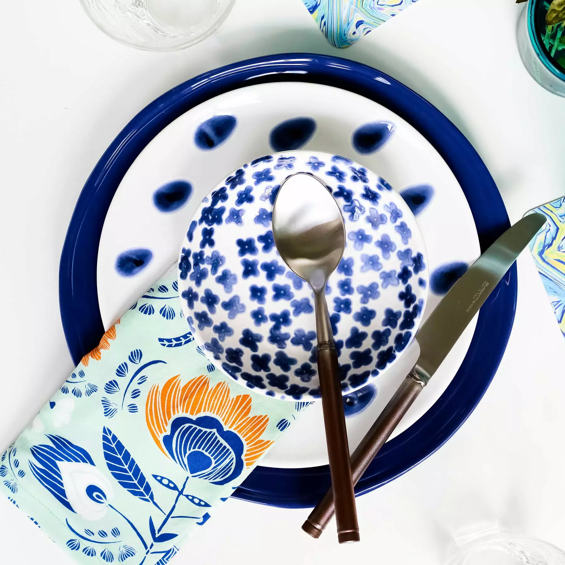 Viva By VIETRI Santorini Flower Condiment Bowl - Image 7