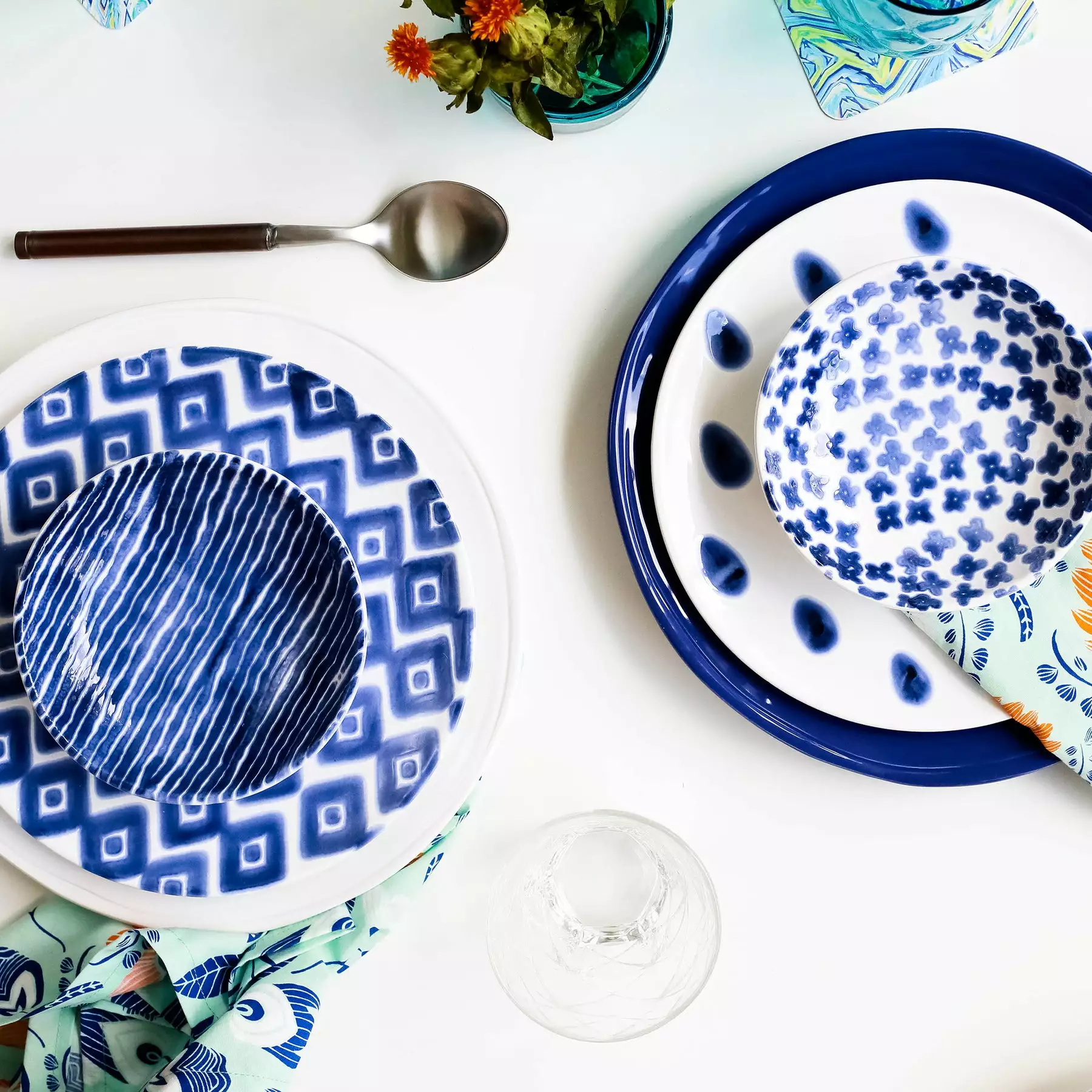 Viva By VIETRI Santorini Flower Condiment Bowl - Image 9