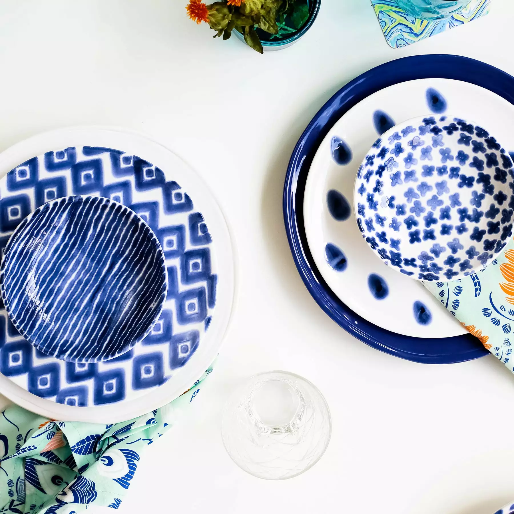 Viva By VIETRI Santorini Flower Condiment Bowl - Image 10