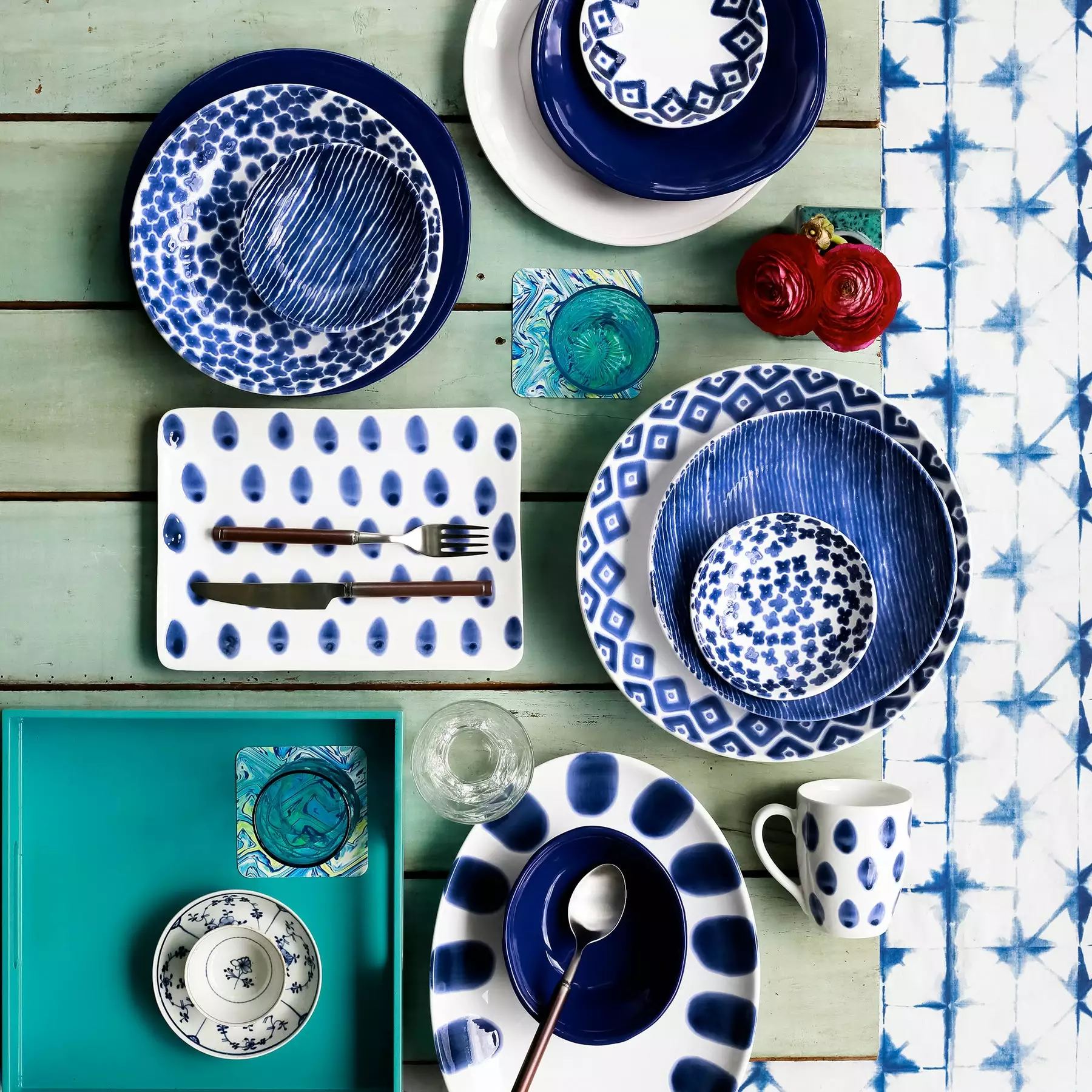 Viva By VIETRI Santorini Flower Condiment Bowl - Image 5