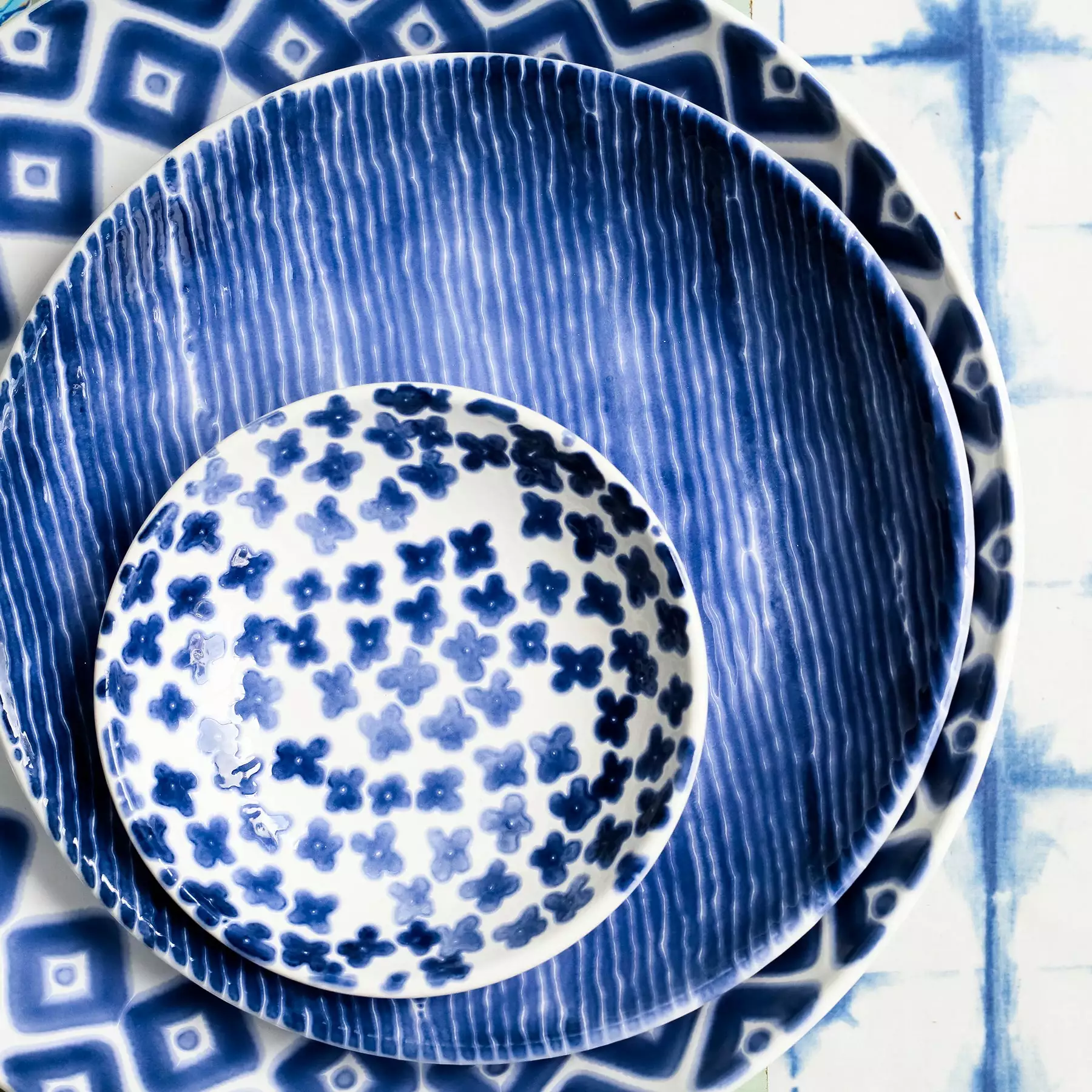 Viva By VIETRI Santorini Flower Condiment Bowl - Image 3