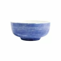 Viva By VIETRI Santorini Stripe Medium Footed Serving Bowl