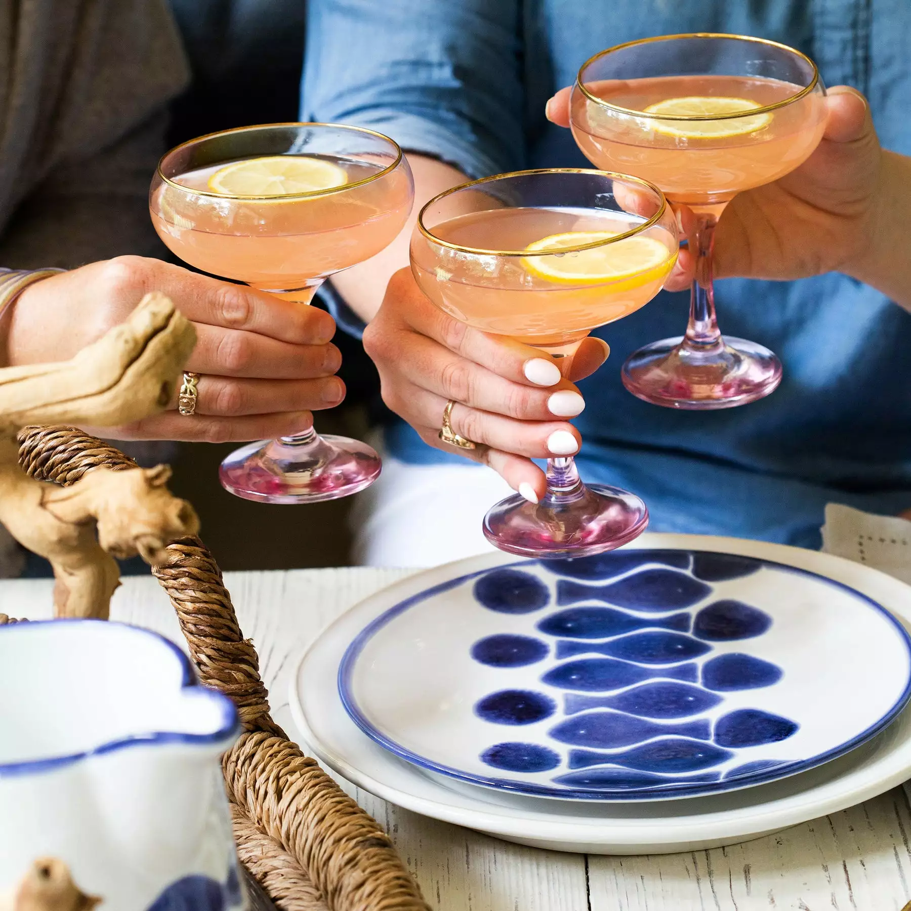 Viva By VIETRI Santorini Fish Salad Plate - Image 2