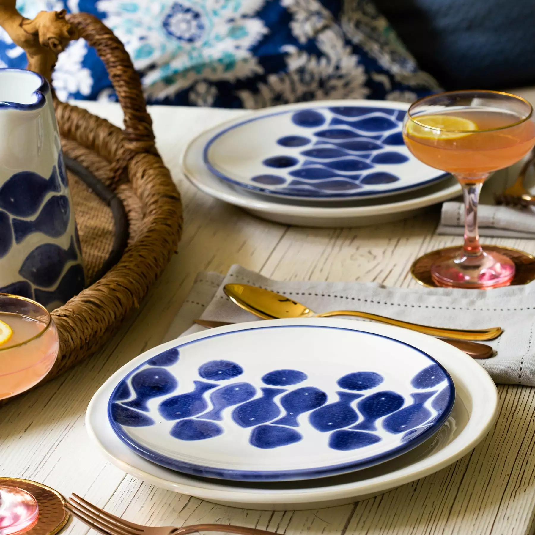 Viva By VIETRI Santorini Fish Salad Plate - Image 3