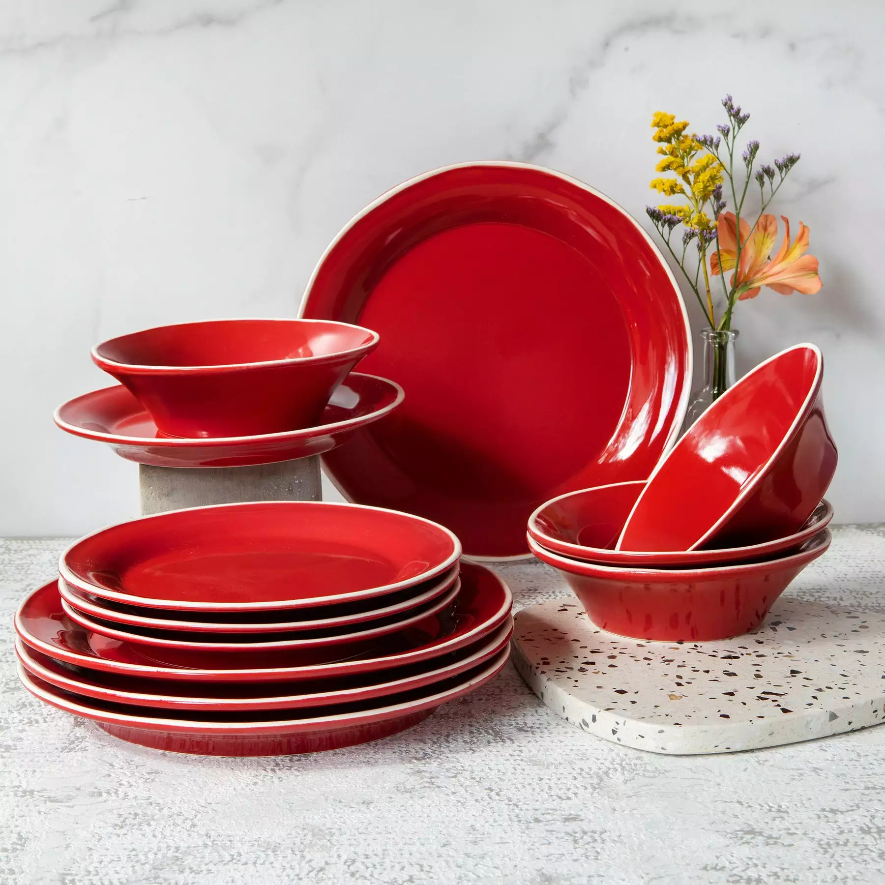 Viva By VIETRI Chroma 12-Piece Place Setting - Image 7