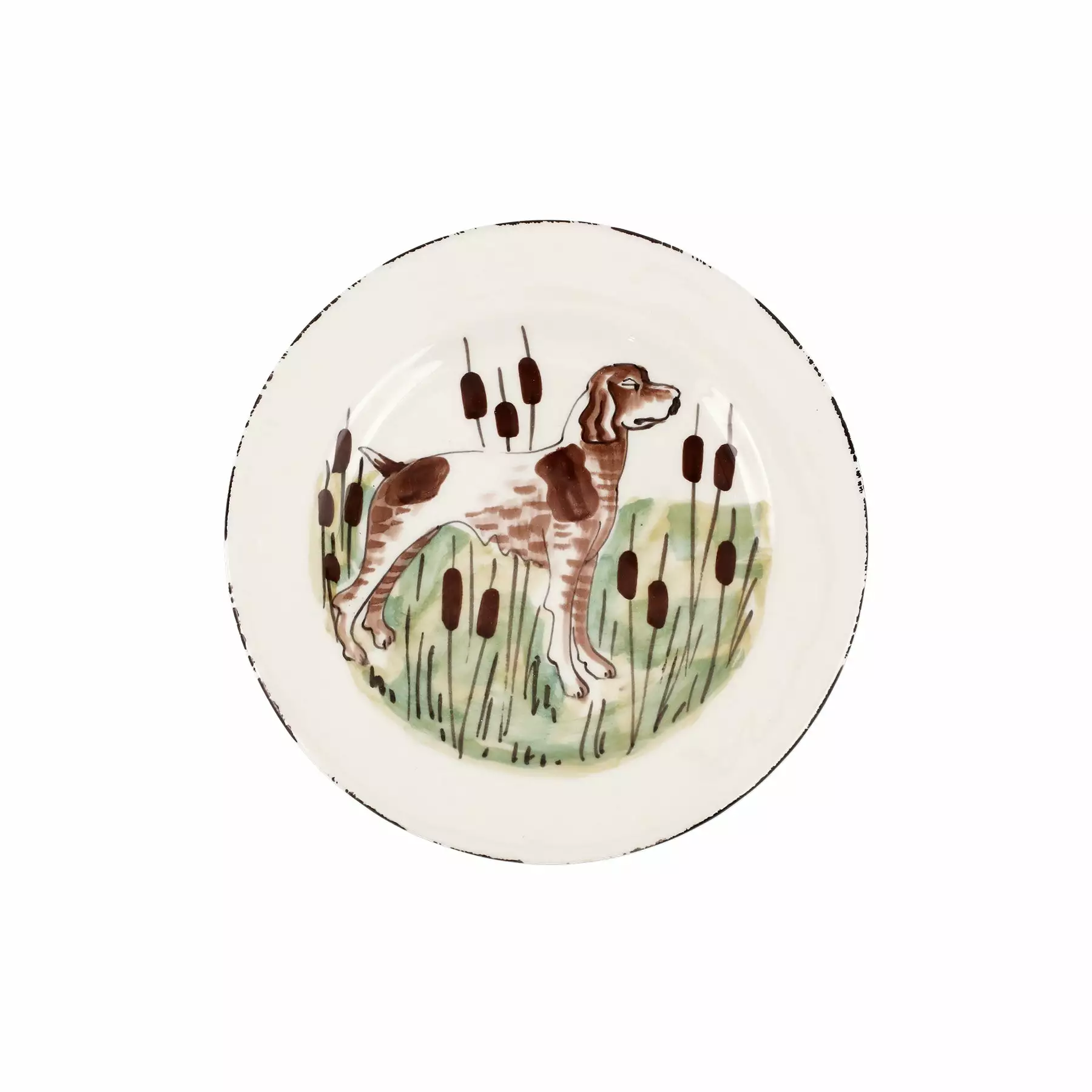 Vietri Wildlife Spaniel Salad Plate